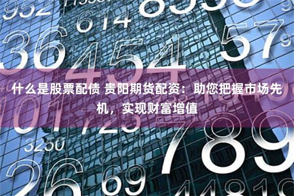 什么是股票配债 贵阳期货配资：助您把握市场先机，实现财富增值